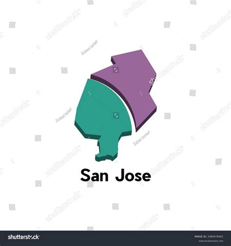 San Jose Map Vector Map Philippines Stock Vector (Royalty Free) 2484478401 | Shutterstock