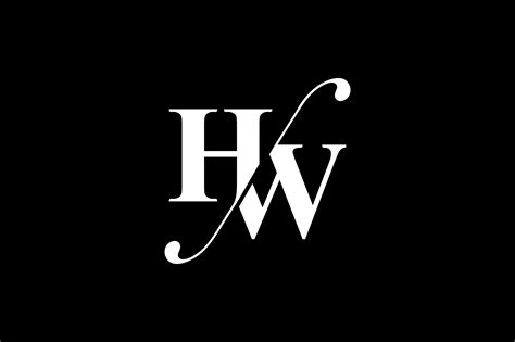 HW Shield Logo Design Vector. Initial HW Logo Template. Shield WH Logo ...