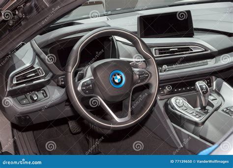 BMW i8 interior car editorial image. Image of business - 77139650