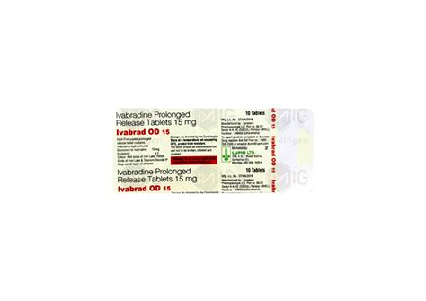Ivabrad OD 15mg: Uses, Benefits, Side Effects, Price, and Substitutes
