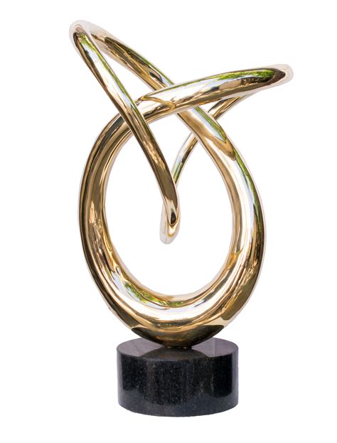 Hans Van de Bovenkamp - "Pear Portal" Abstract, Bronze Metal Sculpture ...