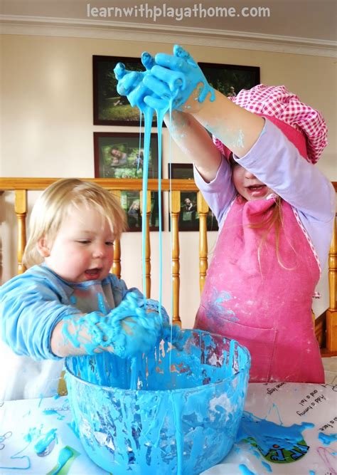 Learn with Play at Home: Cornflour Slime. How to make and what not to do!