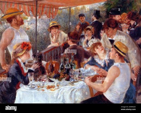 Renoir painting - Luncheon of the Boating Party Stock Photo - Alamy