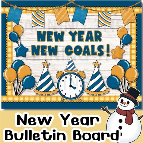 New Year Bulletin Board,goal Setting Classroom Decoration,back to School January. - Etsy