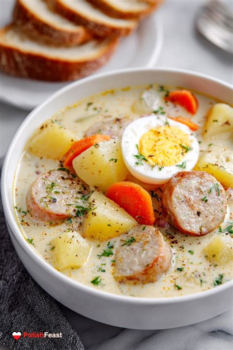 Polish White Borscht Recipe - Barszcz Biały - Polish Feast