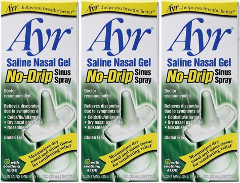 Snapklik.com : Ayr Saline Nasal Gel No-Drip Sinus Spray,0.75 Fl Oz