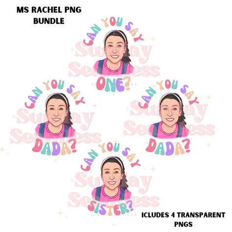 Rachel Can You Say Bundle PNG DIGITAL DOWNLOAD, Mom Trending Png, Ms ...
