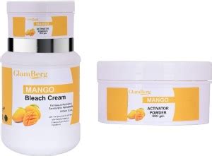 Glamberg Mango Bleach Cream With Activator Powder For Face & Body ...