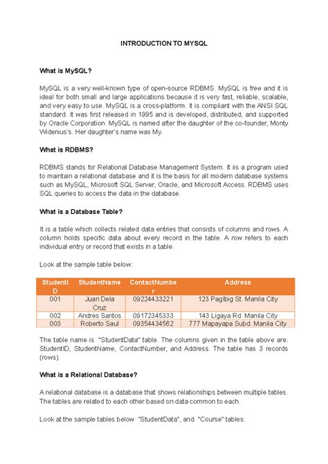 Explanation of MySQL Class 11 Computer 的图像结果
