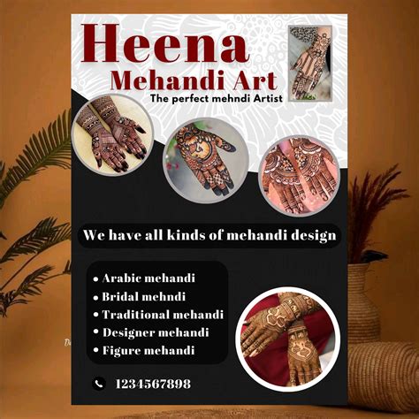 Mehendhi Art | How to make mehndi, Class poster design, Mehandhi designs