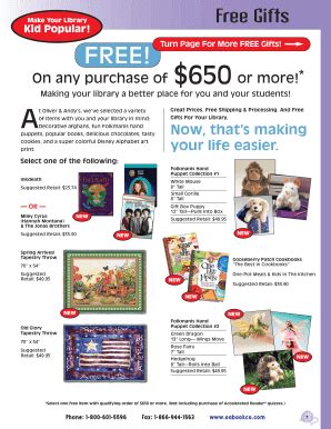 Fillable Online Make Your Library Kid Popular FREE 650 - OA Book Co Fax ...