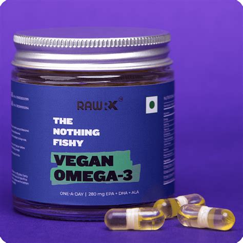 Vegan Omega 3 Capsules – Plant-Based EPA & DHA from Algae – RawRX
