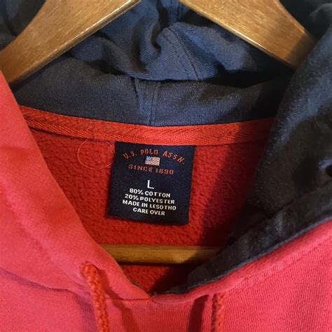 Vintage Cropped Red Polo Hoodie Tagged an L fits a... - Depop