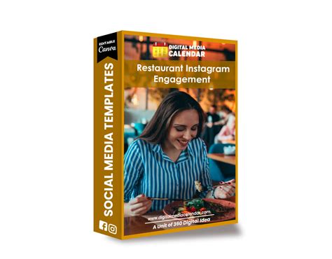 30 Restaurant Instagram Engagement Posts Canva Templates – Digital ...