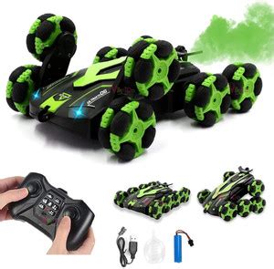 VikriDa Eight Wheel Remote Control Drift Stunt Car With Spray & Led ...
