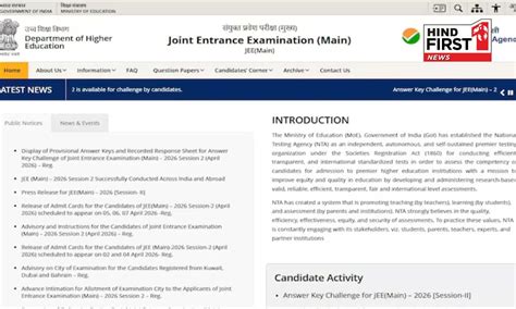 JEE Main Result 2026 Today: Check Date, Scorecard Link, Percentile Formula