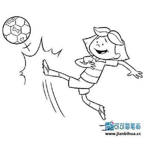 踢球简笔画 的图像结果