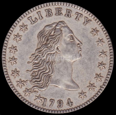 1794 Flowing Hair Silver Dollar Very Rare Sort After American | Etsy
