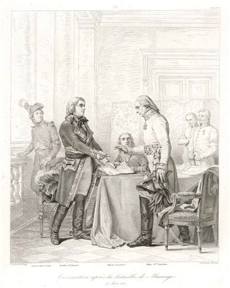 Convention après la bataille de Marengo / 15 Juin 1800 von Leroux ...