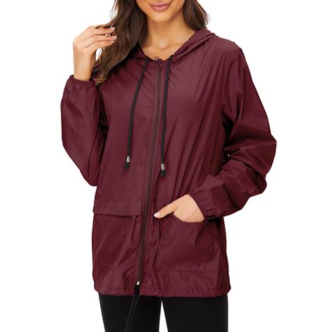 American Trends Rain Coats for Women Waterproof with Hood Packable Rain ...