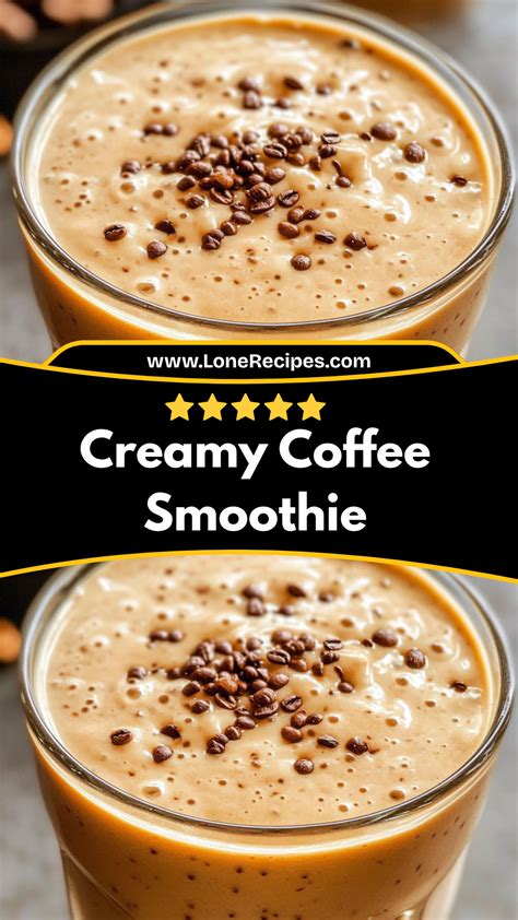 The Best Creamy Coffee Smoothie with Rich Espresso and Vanilla Flavors ...