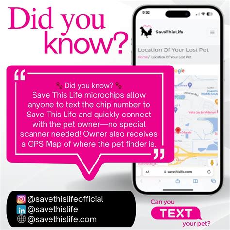 Save This Life - Microchip & Pet Recovery System (@savethislifeofficial ...