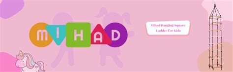Mihad Square Ladder for Kids - Durable 4-Side Ladder Made of Natural ...