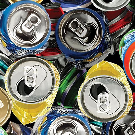 Ale House Crushed Cans Fabric by the Yard - 617467065215