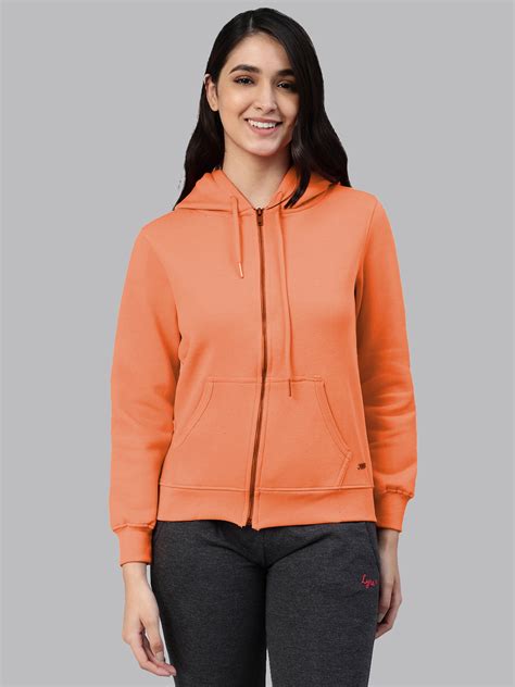 Coral Zipper Hoodie #451 For Women – LYRA