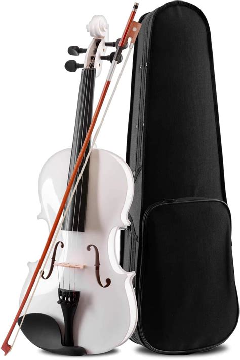 Kadence, Vivaldi 4/4 Violin With Bow, Rosin, Hard Case V001 (White ...