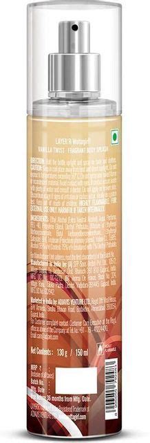 LAYER'R Wottagirl Vanilla Twist Long Lasting Fragrance Body Spray - For ...