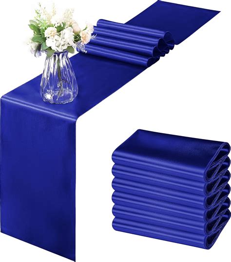 Amazon.com: Horbaunal 6 Pack Satin Runners 12 x 72 Inch Bright Silky ...