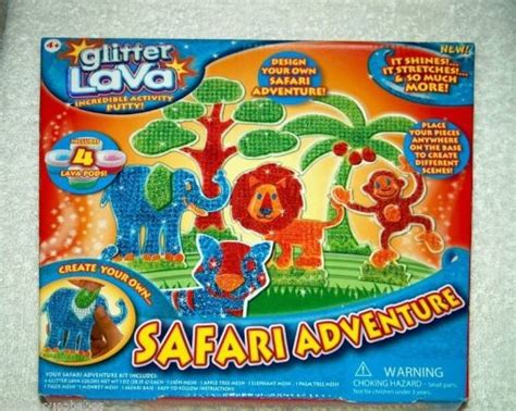Buy Glitter Lava Incredible Activity Putty Safari Adventure Playset ...
