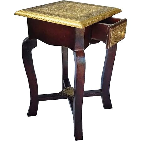 pranjals house Handicraft Brass Bedside End Table for Living Room ...