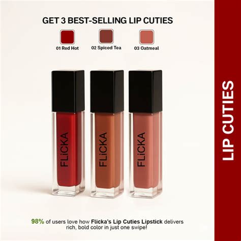 Lip Cuties (Set of 3) – Flicka Cosmetics Pvt Ltd