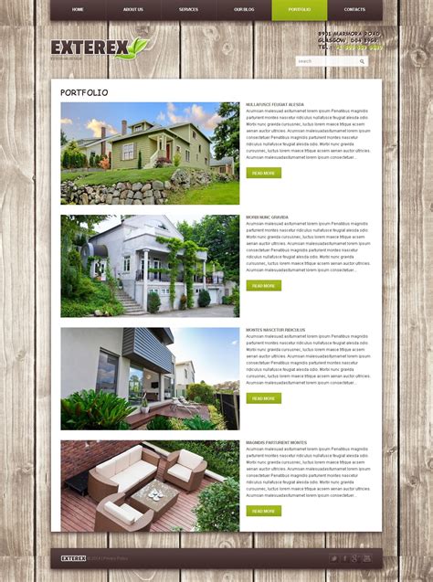 EXTEREX国外园林景观设计公司企业网站设计 [6P] - 网页设计