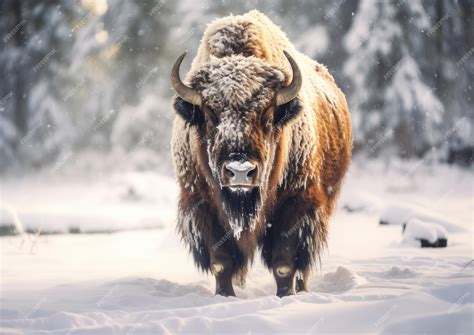 Premium AI Image | A bison is a large bovine in the genus Bison