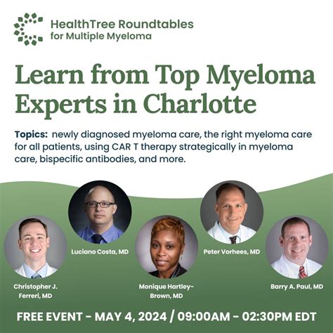 HealthTree Foundation on LinkedIn: Join us next Saturday for a day of learning from top myeloma ...