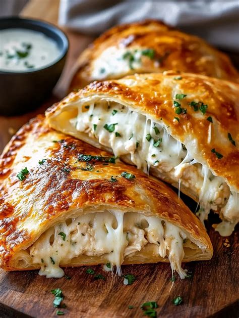 Crispy Chicken Alfredo Air Fryer Calzones: Comfort Made Easy