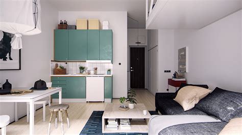 46平米时尚现代的迷你公寓 - 设计之家
