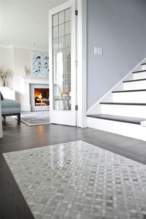 Entry designed by Enviable Designs - A Carrera marble mosaic inlay ...