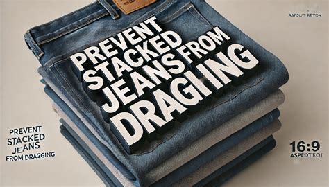 How to Prevent Stacked Jeans from Dragging