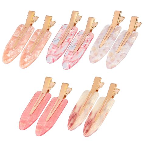 Amazon.com : Magicsky 10PCS No Bend Hair Clips for Styling, Acrylic ...