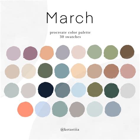Spring color palette march color palette – Artofit