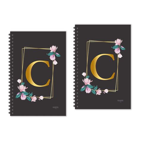 ESCAPER C Letter Diary (Ruled - A5-8.5 x 5.5 inches), C Initial Diary ...