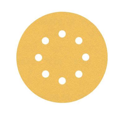博世 BOSCH 超耐久金色圓形8孔自黏砂紙125mm/5片/包 G60 | 砂磨片/砂輪片 | Yahoo購物中心