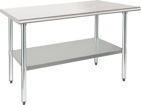 Amazon.com: HARDURA Stainless Steel Table 30X48 Inches with Undershelf ...
