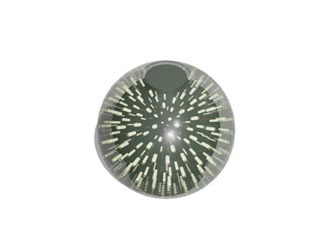 Style Selections 6.3-in x 7-in Globe Silver Explosion Art Glass Pendant ...