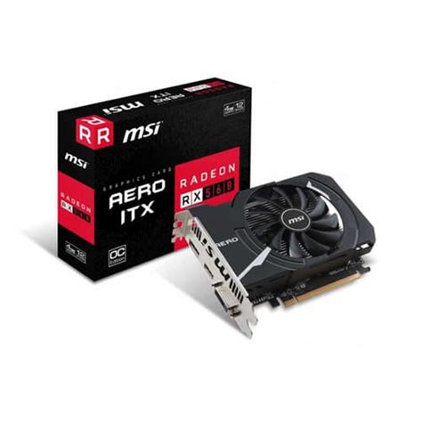 MSI GRAPHICS CARD RX 560 4GB GDDR5 AERO ITX OC