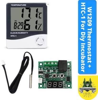 TechSupreme W 1209 Digital Temperature Controller+ HTC-1 with Humidity ...